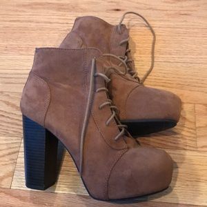 Brown booties